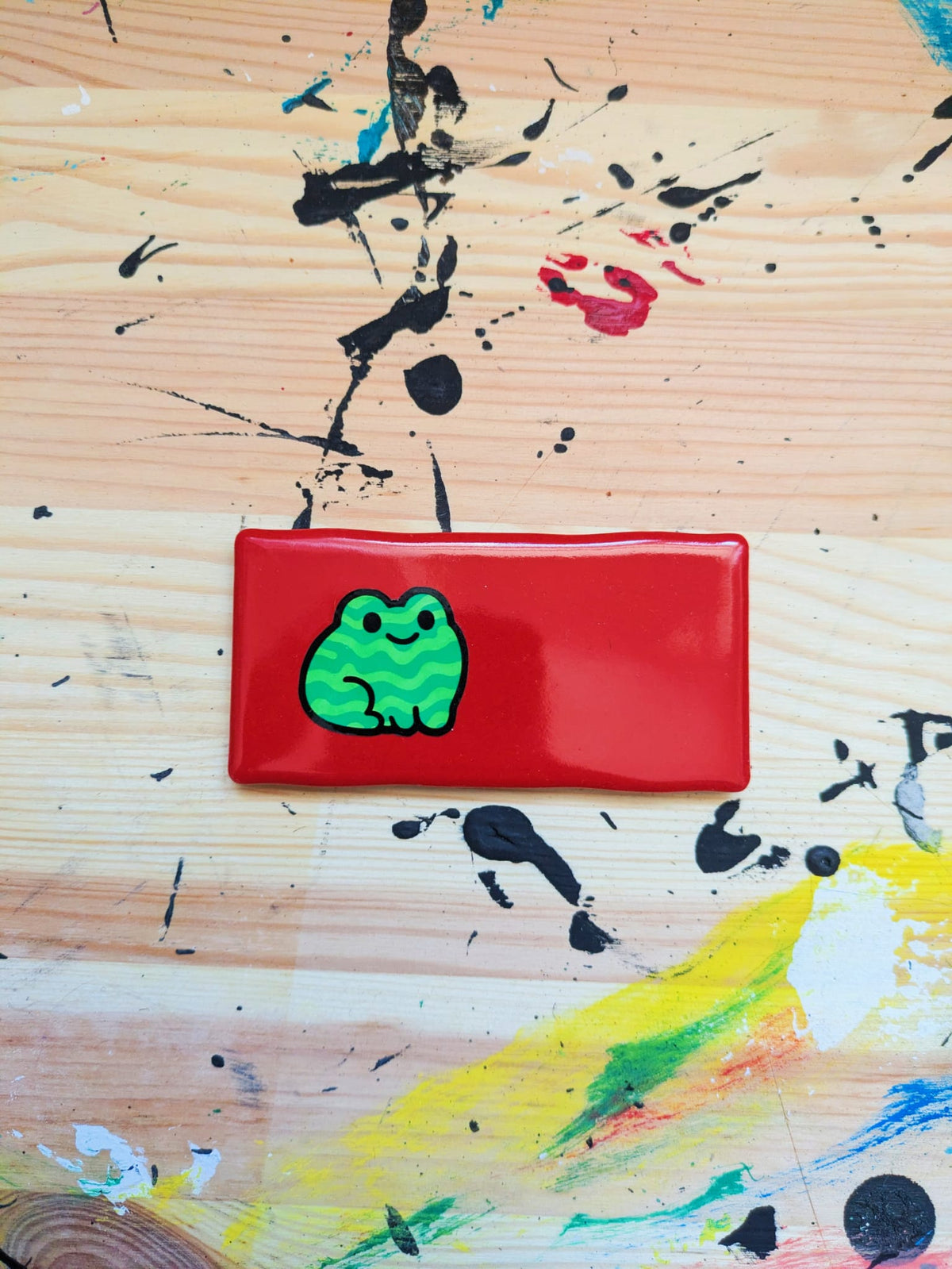 Tile Frog - Green Stripe